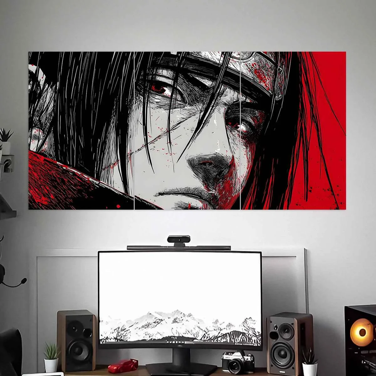 ITACHI UCHIHA POSTER | NARUTO POSTERS | ANIME POSTER | 3 PIECE SET - Image 1