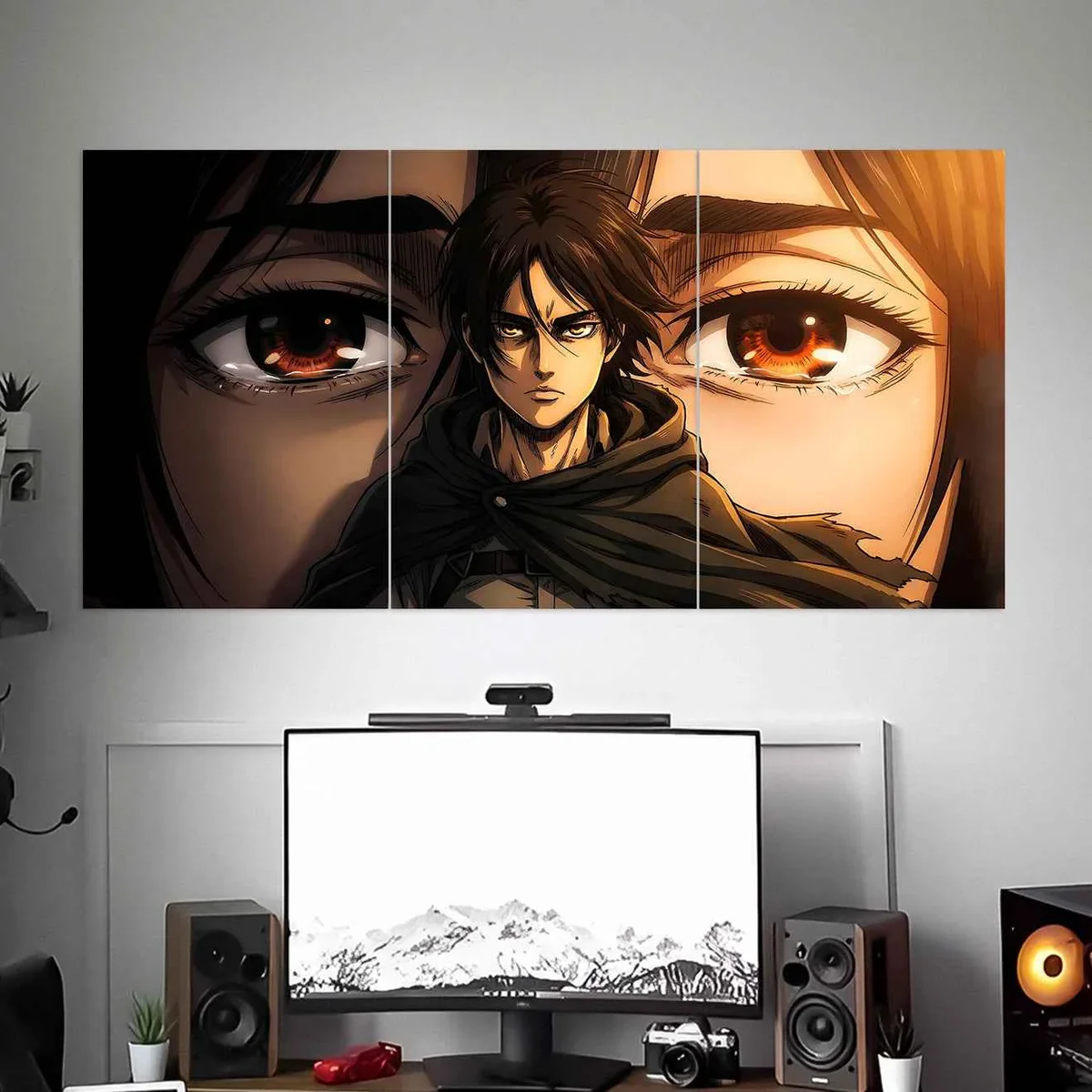 EREN YEAGER POSTER | ATTACK ON TITAN POSTERS | ANIME POSTERS | 3 PIECE SET - Image 1