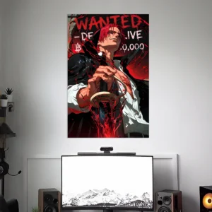 RED-HAIRED SHANKS POSTER | ONE PIECE POSTER | ANIME POSTER | SET OF 3