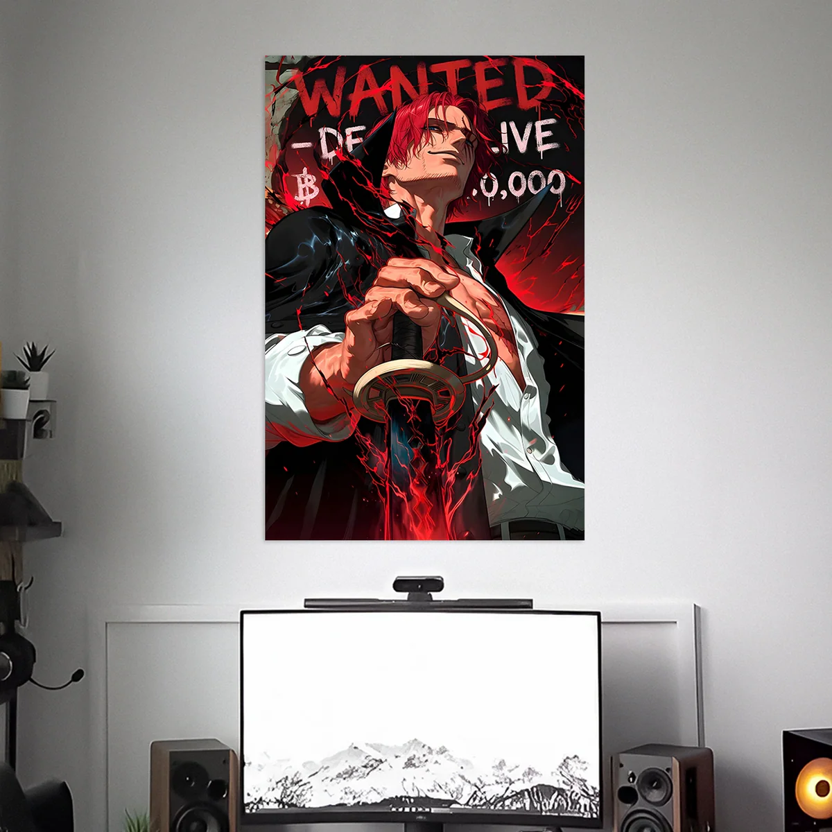 RED-HAIRED SHANKS POSTER | ONE PIECE POSTER | ANIME POSTER | SET OF 3 - Image 1