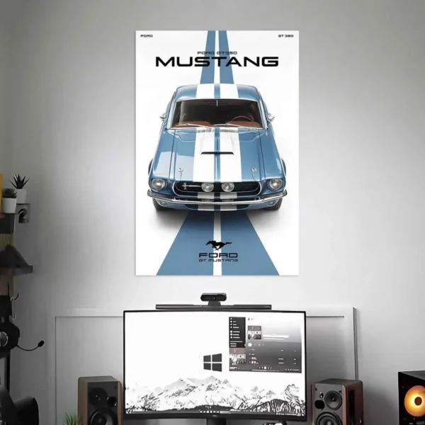 FORD MUSTANG POSTER | CAR POSTERS | SET OF 3